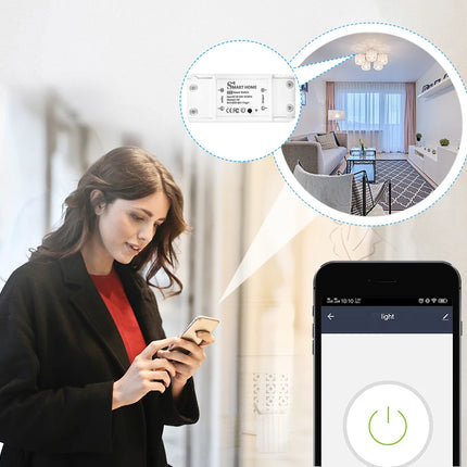 Interruptor Inteligente Tuya WiFi – Control de Luz Inalámbrico con App, Voz y Temporizador