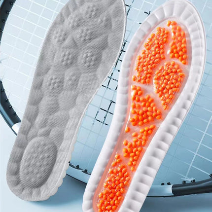 Nuevo cojín de plantilla deportiva de látex, plantillas cómodas para fascitis Plantar para pies, hombre y mujer, suela de zapato ortopédico, accesorios para correr