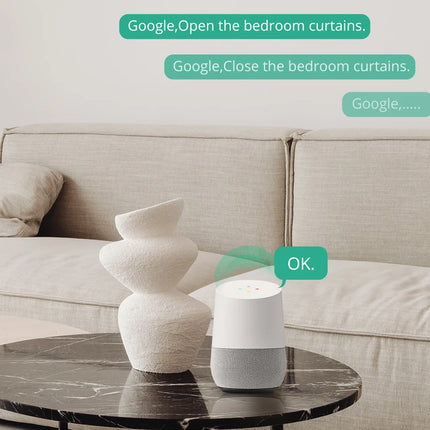Zemismart-Motor de cortina inteligente Matter Over Thread, aplicación de Google Home, Control automático de sistema de cortina