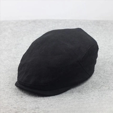 Gorro de hiedra de talla grande para hombre, gorro de cabeza grande para primavera, verano y otoño, boina de lino, gorros planos de lana para invierno, 55-59cm, 60-61cm