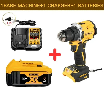 DeWalt – Taladro de Impacto sin Escobillas 20V, DCD805 | Taladro Atornillador Eléctrico Multifunción con Batería de Litio Recargable