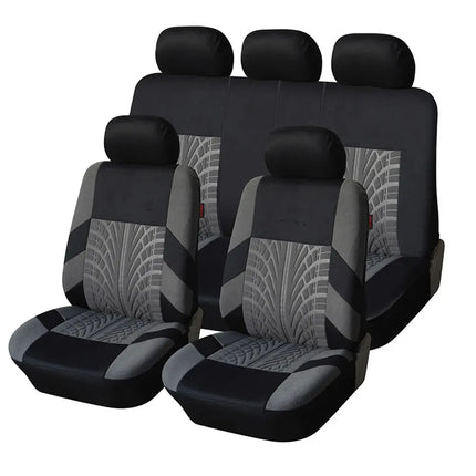 Fundas para asientos de coche, juego completo de banco trasero dividido delantero para coche, tela Universal, SUV, sedán, furgoneta, cubiertas interiores automotrices