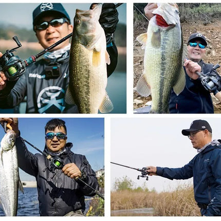 Haibo 25/23 nuevo ARISE AIR/ELITE AMC + carrete De Pesca De Baitcasting De fibra De carbono HandIe 11B + 1RB Carretilha De Pesca De fundición larga