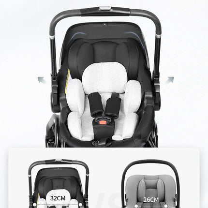 Nuevo cochecito de bebé, cochecito multifuncional bidireccional para recién nacido, asiento de coche para bebé ECE, cochecito de bebé 4 en 1