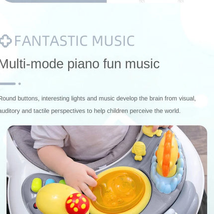 Andadores de bebé plegables LazyChild con rueda Universal, andador multifunción antideslizante y antideslizante, carrito de mano, andador de inicio de aprendizaje