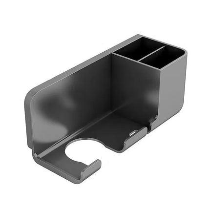 Soporte de almacenamiento para secador de pelo montado en la pared, no requiere perforación, accesorios multifuncionales para secador de pelo para baño, 1 Uds.