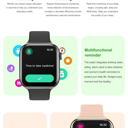 Nuevo 2025 Original para Apple Watch 10 reloj inteligente hombres temperatura corporal Bluetooth llamada NFC GPS deportes mujeres SmartWatch para Apple