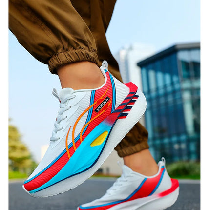 Zapatillas para correr para hombre, tabla de carbono, deportes especiales para maratón, transpirables, ligeras, cómodas zapatillas deportivas antideslizantes para mujer