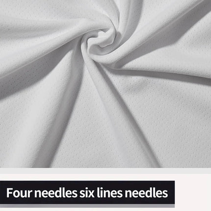 Camiseta de cuello redondo Camisa absorbente de sudor transpirable de secado rápido ultraligera blanca de 7 piezas adecuada para gimnasio físico y Ru