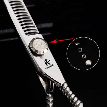 FnLune 6,0 tornillo superior tijeras profesionales de peluquería corte accesorios de peluquero corte de pelo tijeras de herramientas de peluquería