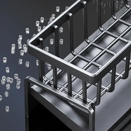 Rejilla de drenaje para cocina, estante de esponja para fregadero del hogar, cesta de trapo, esponja para lavar platos, drenaje de toallas, estante de plástico, accesorios de baño