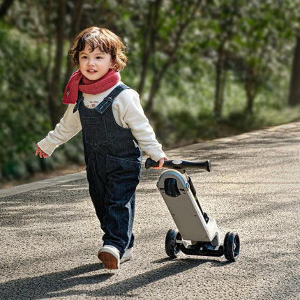 Cochecito de bebé 4 en 1, Scooter, coche yo-yo plegable para bebé de 2 a 7 años, puede sentarse y montar, carrito multifuncional para niños