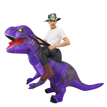Disfraces inflables de dinosaurio t-rex para niños y adultos, Purim, mascota de Navidad y Halloween, disfraz de fiesta de Anime, trajes de lujo