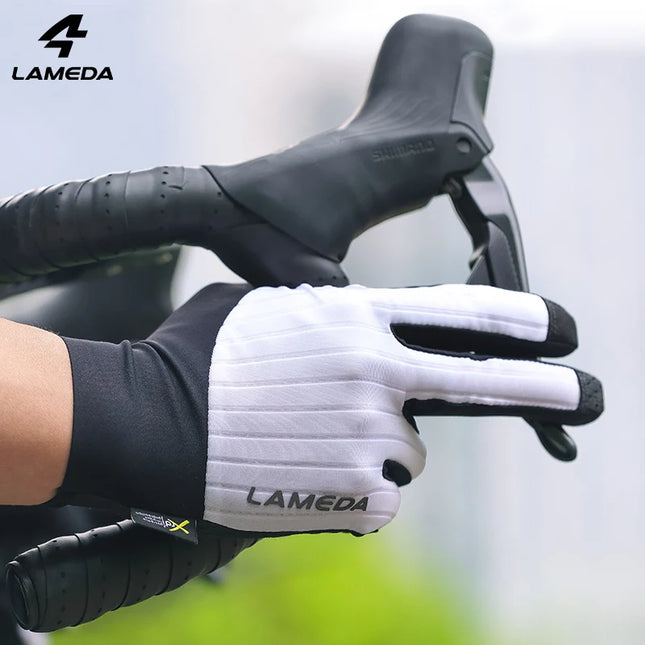 LAMEDA guantes de ciclismo para hombre, almohadilla XRD, pantalla táctil, guantes de dedo completo para bicicleta de carretera, guantes de primavera para MTB, accesorios transpirables para bicicleta