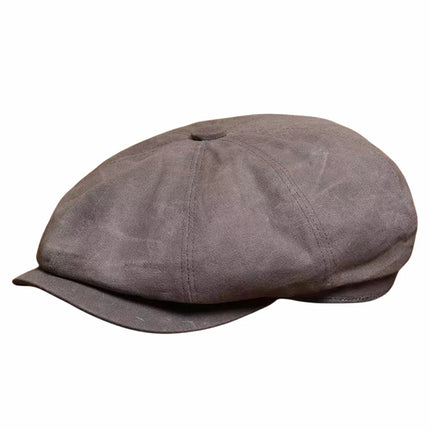 Gorro de hiedra de talla grande para hombre, gorro de cabeza grande para primavera, verano y otoño, boina de lino, gorros planos de lana para invierno, 55-59cm, 60-61cm