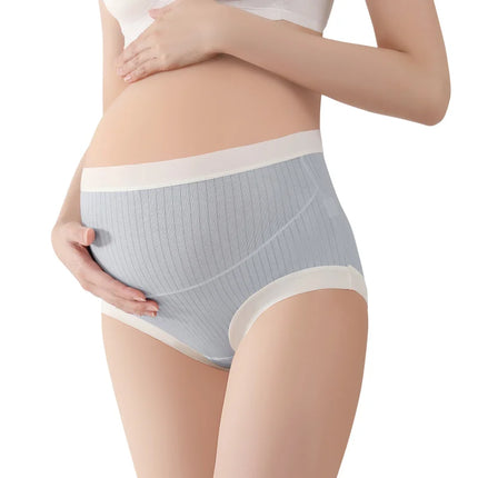 Bragas cómodas y transpirables de cintura alta, vestidos de maternidad suaves para mujeres embarazadas, bragas de realce, ropa para mujeres embarazadas, pantalones, 3 uds.