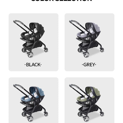 Nuevo cochecito de bebé, cochecito multifuncional bidireccional para recién nacido, asiento de coche para bebé ECE, cochecito de bebé 4 en 1