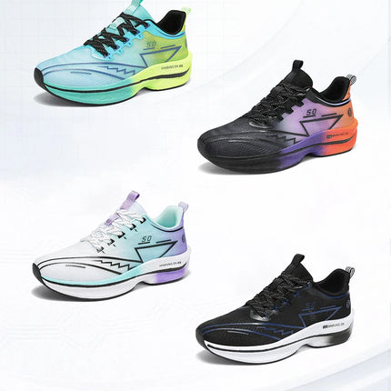 Zapatillas profesionales para correr CarbonBoard Marathon para hombre, deportivas, Tenis ligeros para mujer, cómodas zapatillas deportivas antideslizantes