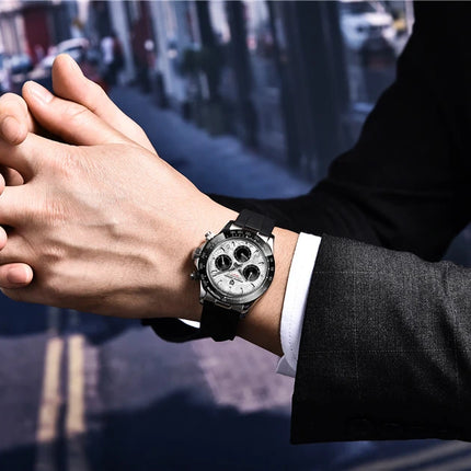 Relojes de cuarzo V2 PAGANI DESIGN de 40mm para hombre, cronógrafo Retro de zafiro, reloj resistente al agua de acero inoxidable, reloj Masculino