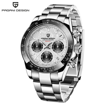 Relojes de cuarzo V2 PAGANI DESIGN de 40mm para hombre, cronógrafo Retro de zafiro, reloj resistente al agua de acero inoxidable, reloj Masculino