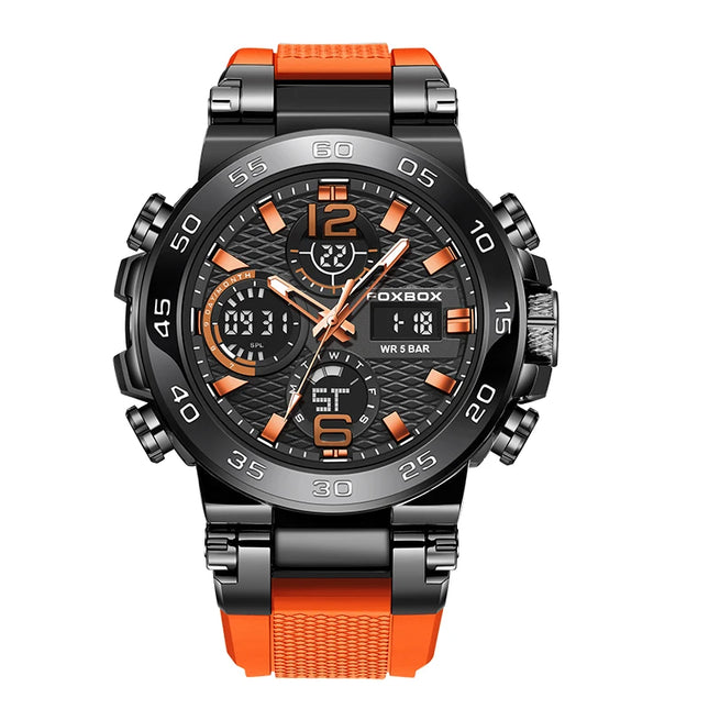 Reloj Electrónico Deportivo LIGE para Hombre – Pantalla LED de Lujo y Diseño Militar Resistente al Agua