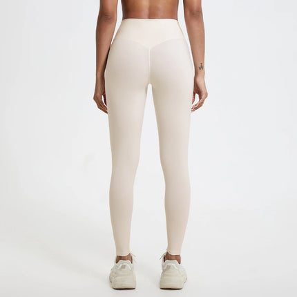 Hearuisavy-mallas de cintura alta de telas súper suaves, pantalones de Yoga para gimnasio de secado rápido, mallas de entrenamiento para correr, mallas deportivas de realce para mujer