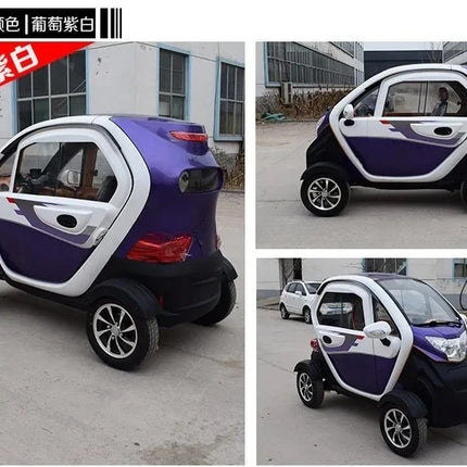 Coche Eléctrico 4WD para Personas Mayores, Vehículo de Movilidad con Tracción en las 4 Ruedas, Accesorio OEM de Fábrica, Motor Eléctrico Silencioso, Diseño Estable y Seguro