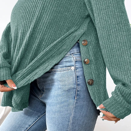 Ropa de maternidad Premama Blusa de manga larga Otoño Invierno suelta mujeres embarazadas suéter con cuello redondo camisetas sudadera pulóver Tops