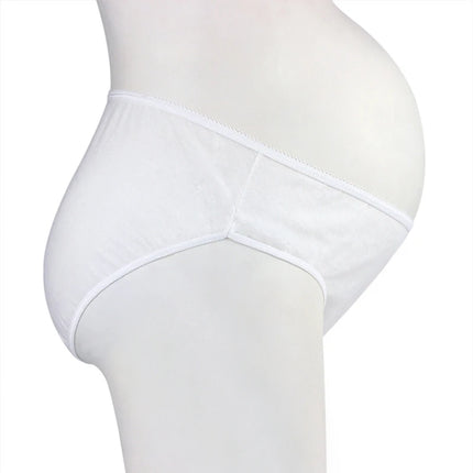 5 unids/lote de ropa interior desechable, bragas para embarazadas, calzoncillos posparto de algodón de talla grande para mujeres grandes de 2XL a 6XL