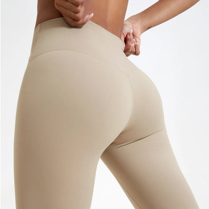 Hearuisavy-mallas de cintura alta de telas súper suaves, pantalones de Yoga para gimnasio de secado rápido, mallas de entrenamiento para correr, mallas deportivas de realce para mujer