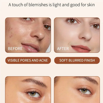 TVLV borrador base maquillaje en barra 20g, con pincel para iluminar la piel base líquida, corrector de maquillaje duradero