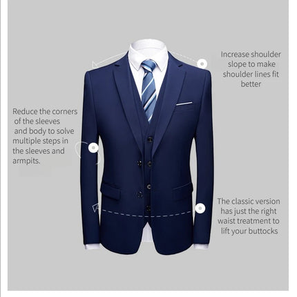 Trajes para hombre elegante boda 2 piezas conjunto chaquetas pantalones Blazers traje Formal ajustado moda negocios clásico 2025 disfraz