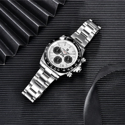 Relojes de cuarzo V2 PAGANI DESIGN de 40mm para hombre, cronógrafo Retro de zafiro, reloj resistente al agua de acero inoxidable, reloj Masculino