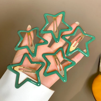 AWAYTR, 5 uds., pinzas para el cabello de estrella ahuecadas, horquillas a presión de estrella, tocado dulce, pasadores para el cabello, accesorios para el cabello para niñas, Dropship
