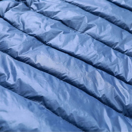 Haze Blue Chaqueta larga liviana para mujer, abrigo de manga larga con capucha, talla asiática M-7XL, Parkas disponibles en rojo, negro, azul y morado