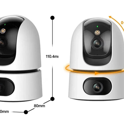 Cámara IP WiFi 4K con Zoom 10X, lente Dual, seguimiento automático para el hogar inteligente, cámara CCTV, cámara de vigilancia inalámbrica, cámara de seguridad para Monitor de bebé