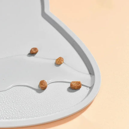 Alfombrillas de silicona de calidad alimentaria para gatos, antisuciedad, fáciles de limpiar, para gatos y perros, a prueba de agua, almohadilla antideslizante para mascotas