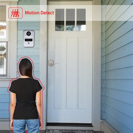 Sistema de timbre de vídeo inalámbrico Wifi, cámara de puerta de portero 1080P, pantalla táctil de 7 pulgadas, videoportero con tarjeta de 32GB para el hogar de 4 cables