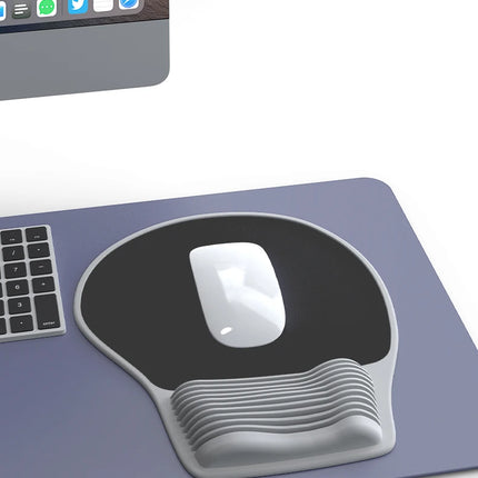 Alfombrilla ergonómica para ratón, soporte para muñeca, cómoda alfombrilla para ratón, alfombrilla para ratón de Gel para aliviar el dolor en la muñeca, ordenador portátil, oficina