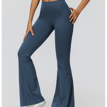 Bell-bottoms Pantalones de yoga con corte de bota de talle alto para mujer Leggings acampanados para entrenamiento y ropa casual Ropa deportiva cómoda y elegante