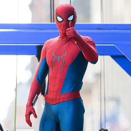 Nuevo día Spiderman Cosplay nuevos trajes de superhéroe LICRA Zentai trajes Spidey niños trajes disfraz de Halloween niños adultos