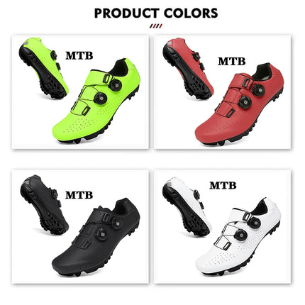 Zapatillas de ciclismo MTB para hombre, botas deportivas para bicicleta de carretera, zapatillas planas de velocidad de carreras, calzado para bicicleta de montaña, zapatos de ciclismo con Pedal Spd