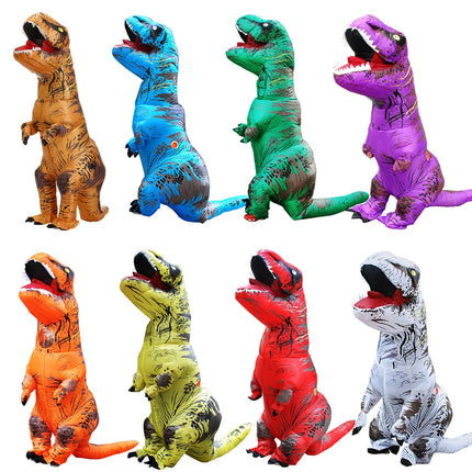 Disfraces inflables de dinosaurio t-rex para niños y adultos, Purim, mascota de Navidad y Halloween, disfraz de fiesta de Anime, trajes de lujo