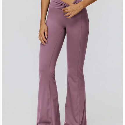 Bell-bottoms Pantalones de yoga con corte de bota de talle alto para mujer Leggings acampanados para entrenamiento y ropa casual Ropa deportiva cómoda y elegante