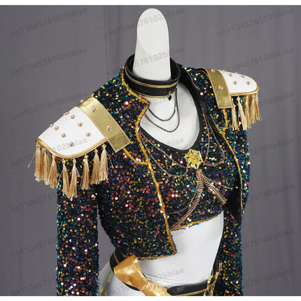 Disfraz de cazadores de demonios kpop para niños, disfraz de rumi para niñas, impresiones de rol de película, disfraces de Cosplay, disfraces de fiesta de Carnaval, conjunto Huntrix 2026