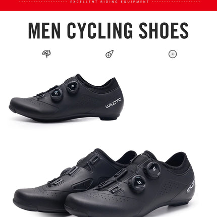 Zapatos de ciclismo WILDTO, zapatos de bicicleta de carretera para hombre, velocidad plana, nueva dureza9, zapatillas de ciclismo profesionales de fibra de vidrio, calzado con tacos SPD