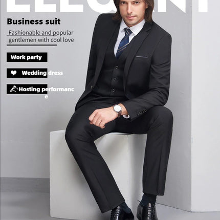 Trajes para hombre elegante boda 2 piezas conjunto chaquetas pantalones Blazers traje Formal ajustado moda negocios clásico 2025 disfraz