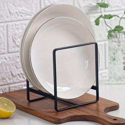 Soporte Vertical de Acero Inoxidable para Cocina – Organizador de Platos, Tazones y Tazas