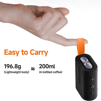 Altavoz Bluetooth 5.4 Portátil | TWS Estéreo, IP67, Micrófono Integrado, Batería de 1000mAh y Hasta 10 Horas de Reproducción