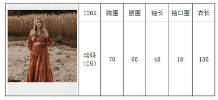 Vestido de sesión de fotos de maternidad: vestido sexy con hombros descubiertos, mangas abullonadas juguetonas y ropa con abertura para piernas para fotografía de mujeres embarazadas